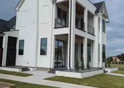 house with glass window