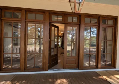large glass door